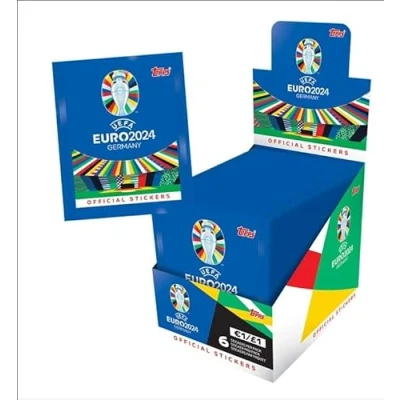 Imagen de Topps Official 2024 Sticker Collection Caja completa (100 paquetes), 6 pegatinas por paquete (600 pegatinas) + Heartforcards Protección de envío