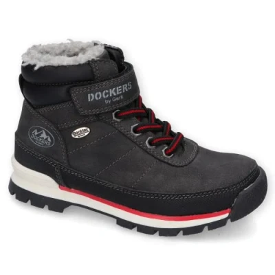 Imagen de Dockers by Gerli Niños Botines con Cordones, Chico Botines,hidrófugo,Forro cálido,Botas de Invierno,Schwarz,25 EU / 8 Child UK