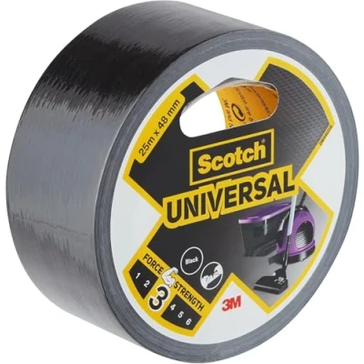 Imagen de ScotchBlue 29044825B Scotch Universal Cinta americana color negro 2904, 25 m x 48 mm 6 UN/CAJA, Standard