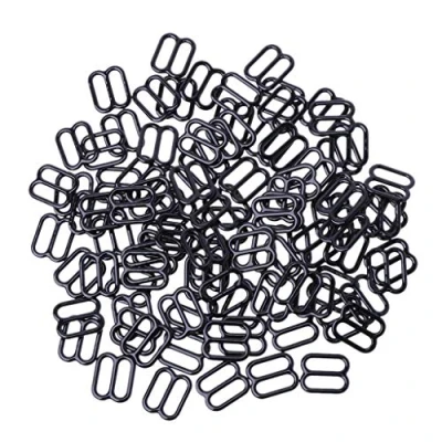 Imagen de GUMEI 100 Piezas Lencería de Metal Sujetador Costura Ajustable Deslizadores Anillos Hebillas DIY 6 mm 15