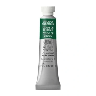 Imagen de Winsor &amp; Newton Acuarela Profesional Pintura De Acuarela, Alta Luminosidad, Resistente a la Luz, Calidad Archivo, Tubo 5ML, Color Oxido Cromo