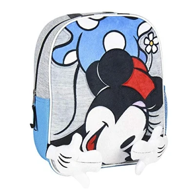 Imagen de Cerdá Life&#039;s Little Moments Mochila Infantil Minnie Mouse con Aplicaciones de Color Rojo Licencia Oficial Disney Studios, Unisex niños, Multicolor, 230X280X90MM
