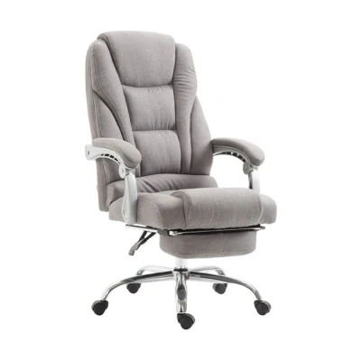 Imagen de CLP Silla Oficina Ergonómica Pacific En Tela I Escritorio Regulable Altura &amp; Giratoria Ordenador con Reposapiés Abatible, Color:Gris