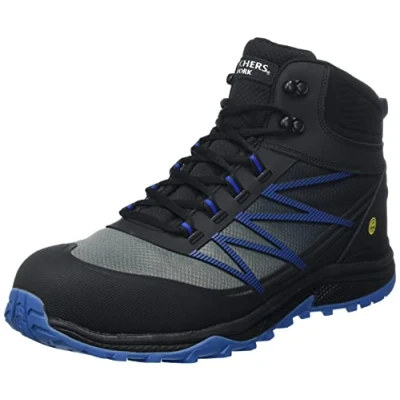 Imagen de Skechers Puxal Firmle ESD Composite Safey Toe Shoe, Zapatos de construcción Hombre, Negro, Azul, 39.5 EU