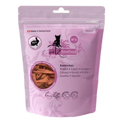 Imagen de catz finefood Meatz Rayas crujientes de Carne Conejo, a la Parrilla y Seca, sin azúcar, 45 g