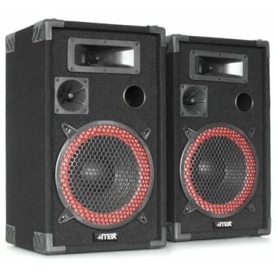 Imagen de MAX XEN 3510 PA Pack de 2 Altavoces pasivos con woofer 10 Pulgadas i Tweeter piezo Trompeta Alta dispersión, Potencia máxima 700 vatios, Crossover Protegido, Ideal para pequeñas Fiestas