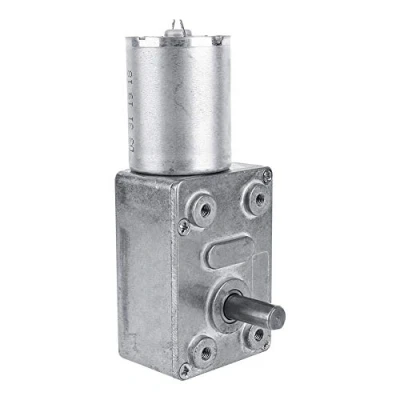 Imagen de Motor Eléctrico con Engranaje de Reducción Tornillo sin Fin Turbo Reductor Reversible 2RPM 12V