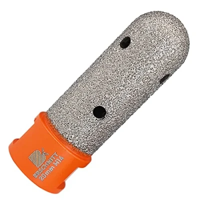 Imagen de Broca Fresado Diamante 20mm BRSCHNITT de Dedo para Agrandar Esmerilado Orificios Existentes en Azulejos Porcelana Cerámica Mármol Granito Piedra M14 Rosca…