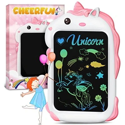 Imagen de Unicornio Juguetes Niños Niña Regalo Juegos Educativos Originales Ideas 2 3 4 5 6+ Años Navidad Cumpleaños, Aprender Dibujar Digital Tablet Escritura LCD Pizarra Magica Infantil