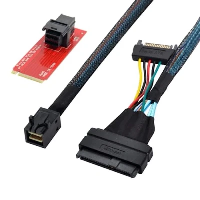 Imagen de cablecc U.2 U2 Kit SFF 8639 NVME PCIe SSD adaptador y cable para placa base Intel 750 p3600 p3700 M.2 8643