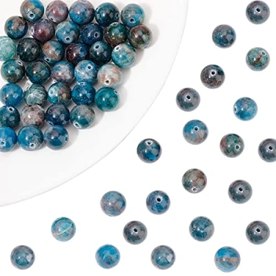 Imagen de NBEADS 1 Hebra 51 Piezas/Hebra Redondo Natural de Cuentas para Hacer Joyas, 8 Mm, Agujero: 15,6&quot;
