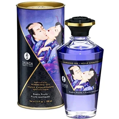Imagen de Aceite afrodisíaco de Shunga para masajes, con efecto calor Frutos exóticos