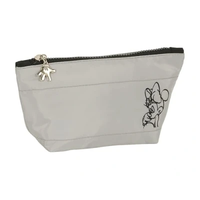 Imagen de Minnie Teen Sand Neceser Escolar Infantil con Porta Maquillaje, Neceser, Ideal para Diferentes Edades, Cómodo y Versátil, Calidad Resistencia, 23x8x12 cm, Color Gris Piedra