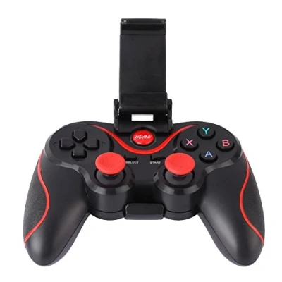 Imagen de Amazingdeal365 Mando para videojuegos con joysticks inalámbrico por Blueetooth soporte ajustable teléfonos Smartphones Android, tabletas, ordenadores, televisores Smart TV y cajas de