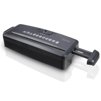 Imagen de Destructora de papel Hama Mini S6, Hasta 6 Din A4, 80 g/m2, Negro