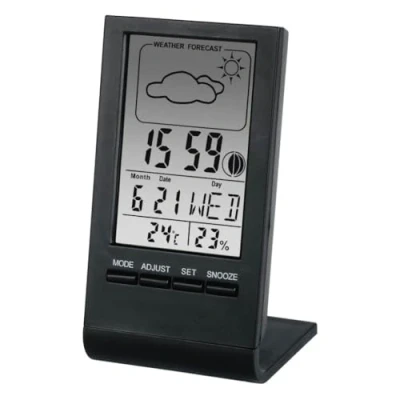 Imagen de Estación meteorológica Hama Termómetro LCD, Función de Alarma programable, Recordatorio cumpleaños, Interior, Negro