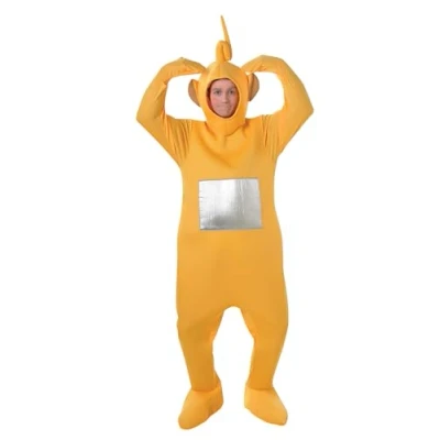 Imagen de Rubies Disfraz Teletubbies Laa Deluxe para adultos, Traje completo con cubrezapatos y gorro, Talla Estandar, Oficial Carnaval, Halloween, Fiestas, Cumpleaños, Despedida