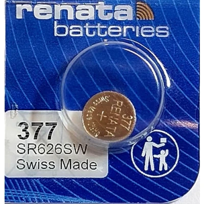Imagen de Renata / Swatch Group Pila botón óxido de Plata 377 1.55V 28mAh