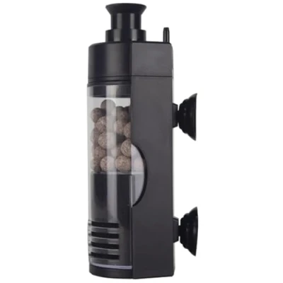 Imagen de dispositivo de purificación agua interno para acuario, con ventosa, montado en la pared, tanque peces, filtro acuario sumergible,