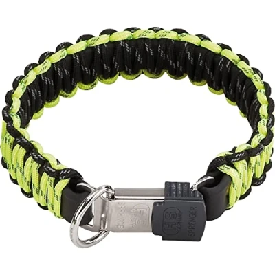 Imagen de HS Sprenger Collar paracaidista amarillo cierre Lock