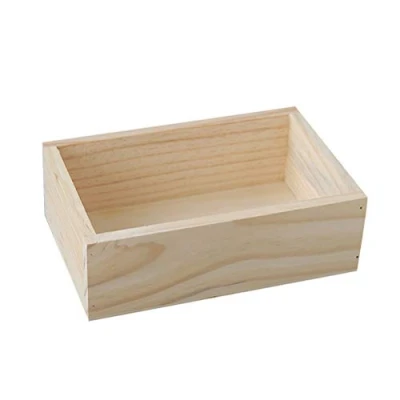 Imagen de Calayu caja de almacenamiento madera, madera natural bambú, organizador escritorio, decoración