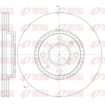 Imagen de REMSA 61002.10 Disco de freno Eje delantero 251,7, 251,7 20 4 ventilado SUZUKI: SWIFT 3, Splash, OPEL: Agila B