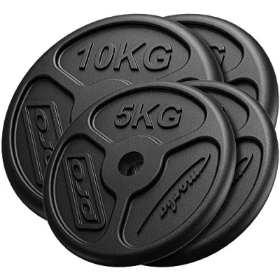 Imagen de Marbo Sport Juego de Pesas Delgadas Hierro Fundido 2 x 10 kg + 5 MW 2x10KG_2x5KG SLIM