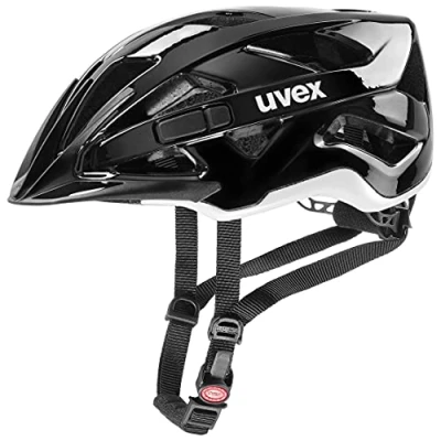 Imagen de uvex active, casco todoterreno seguro unisex, ajuste de talla individualizado, luz LED opcional, black white, 52 57 cm