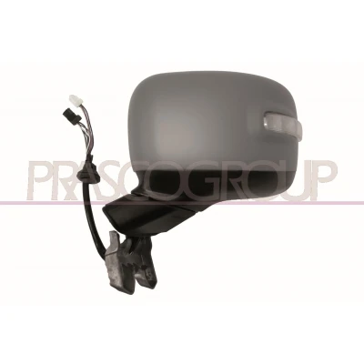 Imagen de Espejo retrovisor Prasco JE1007344 izquierda imprimado eléctrico calefactable, abatible eléctricamente, no tintado, asférico, amortiguación automática