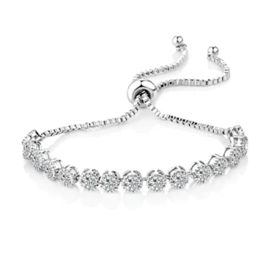 Imagen de Philip Jones Brazalete de la Amistad con Cristal Solitario y Cristales Zircondia®