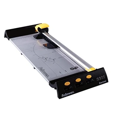 Imagen de Fellowes Electron Cizalla de rodillo, tamaño A3, capacidad corte 10 hojas, color negro y gris