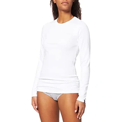 Imagen de Trigema Langarm Shirt Camisa Mujer, Color Blanco, Talla XL