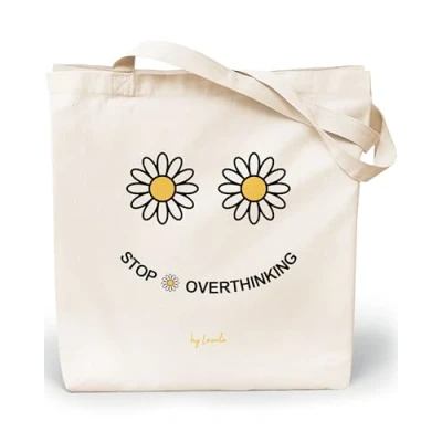 Imagen de Loxato Bolsa Tela Tote Bag Bolsos Bandolera Mujer Bolsas de Algodón Natural 100% Reutilizables Extra Ancho 8cm Asas Largas 70cm 220 gr/m2 Bonitas Grande