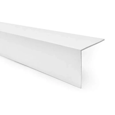 Imagen de Quest Perfil angular de PVC autoadhesivo para esquinas, listones angulares, 40 x mm, 100 cm, color blanco