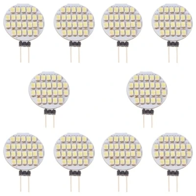 Imagen de Huhudyy 10X Bombilla de la Lampara G4 24 LED 3528 SMD Puro 2W 12V DC
