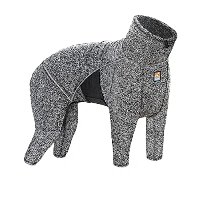 Imagen de Kurgo Body calentador de cuerpo para perro, traje recuperación, pijama mascotas, reduce la ansiedad, contiene desprendimiento, apertura correa, reflectante, capa base Stowe, negro