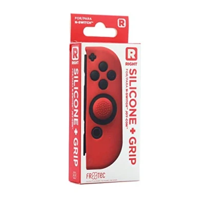 Imagen de FR·TEC Funda Protectora De Silicona + Grip Derecho Rojo Para El Joy Con Nintendo Switch