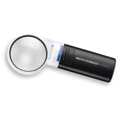 Imagen de Eschenbach 15112 Loupe à main avec éclairage LED Grossissement: 3 x Lentille: (Ø) 60 mm