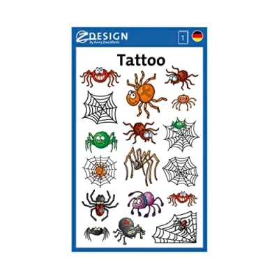 Imagen de Avery 56693 tatuajes para los niños, película especial temporal hilatura, 1 hoja, 17 diseños