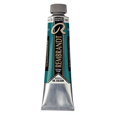 Imagen de Talens Rembrandt Excelentes colores de pintura al óleo 40 ml 565 Azul turquesa ftalo