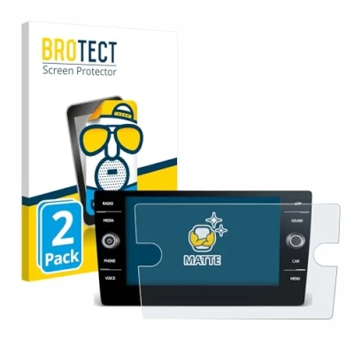 Imagen de BROTECT Protector Pantalla Anti Reflejos para Volkswagen Tiguan 2021 Discover Media 8&quot; (2 Unidades) Película Mate Huellas