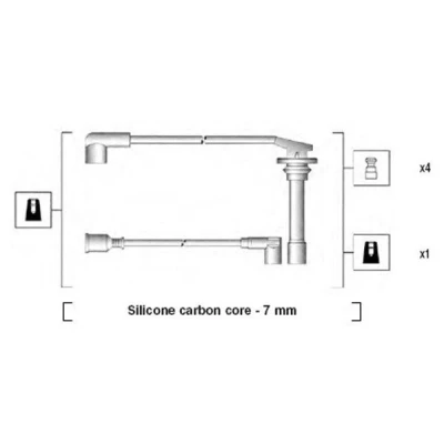 Imagen de MAGNETI MARELLI 941275010862 Juego de Cables Encendido DAIHATSU: Feroza Hard Top