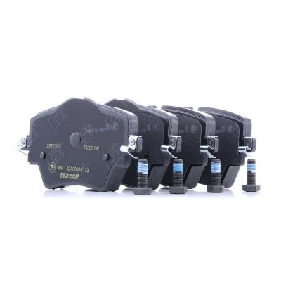 Imagen de TEXTAR 2561701 Juego de pastillas freno preparado para indicador desgaste con tornillos pinza BMW: X1, X3, 2 Active Tourer, MINI: Countryman