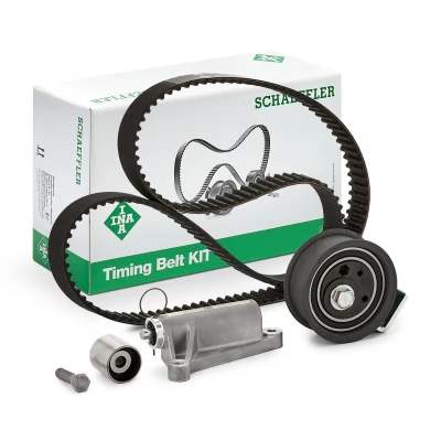 Imagen de INA 530 0367 10 Kit de correa distribución 153 con amortiguador tensado, rodillo tensor, tornillo AUDI: A4 B5 Berlina, Avant