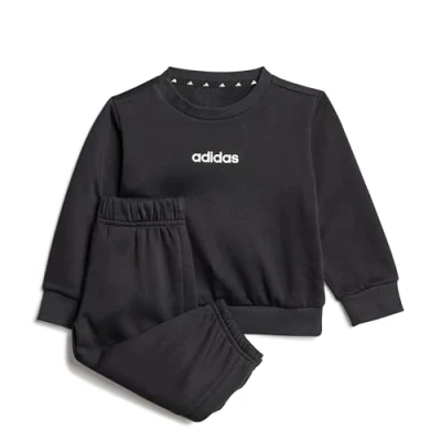 Imagen de adidas Unisex bebé ESSENTIALS LINEAR LOGO JOGGER, black/white, 18 24 Months