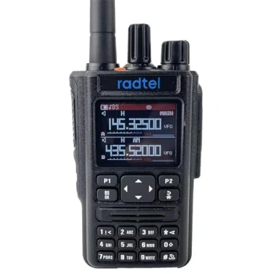 Imagen de Radtel RT 490 GPS Bluetooth App Programación Radioaficionado 144 146/430 440Mhz Walkie Talkie de Mano Largo Alcance con Recepción Banda Aérea VOX/FM Radio/Batería Tipo C