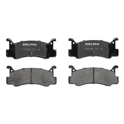 Imagen de DELPHI LP521 Juego de pastillas freno no preparado para indicador desgaste Chapa antichirridos sin accesorios MAZDA: MX 3, FAMILIA 4