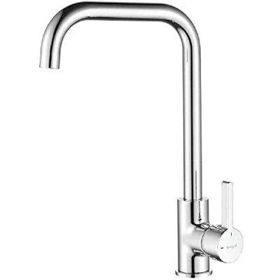 Imagen de Ibergrif M22105 Grifo de Cocina con Caño Alto, para Fregadero Giratorio 360 , Cold Start, Ahorro Energía, Cromado