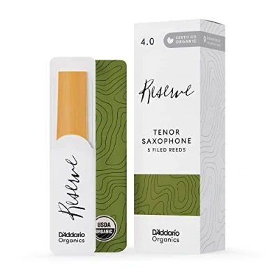 Imagen de D&#039;Addario Orgánico Reserve Tenor Cañas para Saxofón, de Saxo, 4.0 Fuerza, 10 Paquete