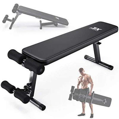 Imagen de JX Fitness Banco de Musculación Ajustable Multifuncional Casa Entrenamiento (Negro)